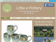 Tablet Screenshot of littleepottery.com